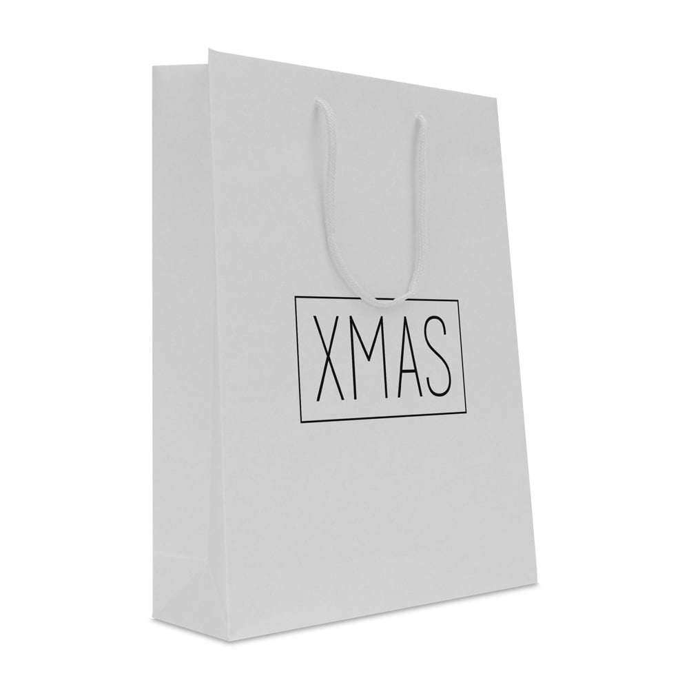 Luxe papieren kersttassen - XMAS