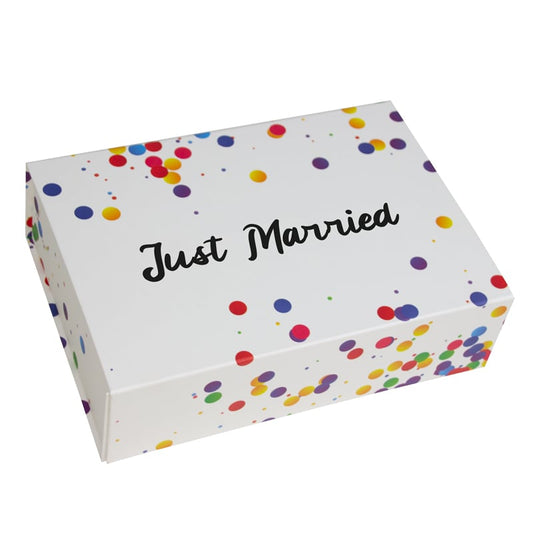 Magneetdozen Confetti - Just Married